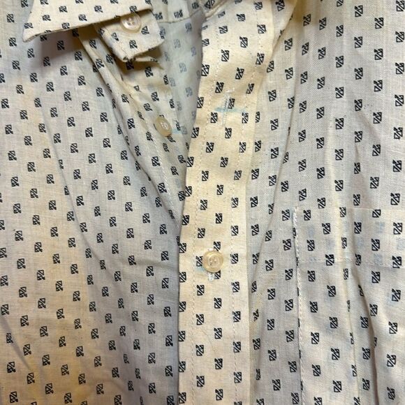 Vintage Adarsh Cotton/Linen Button Down - L - Picture 4 of 6